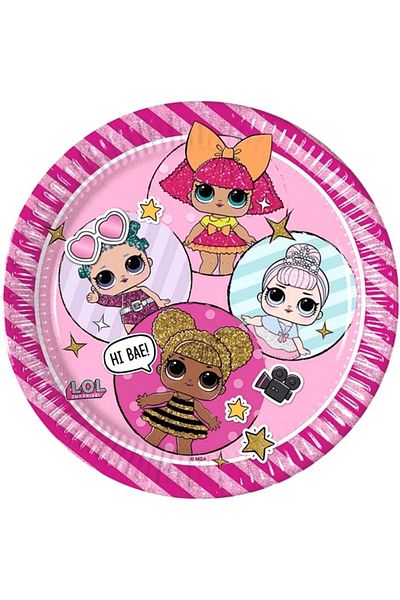 Parti Adresi 23cm Lol Baby Plate - 8 Pieces