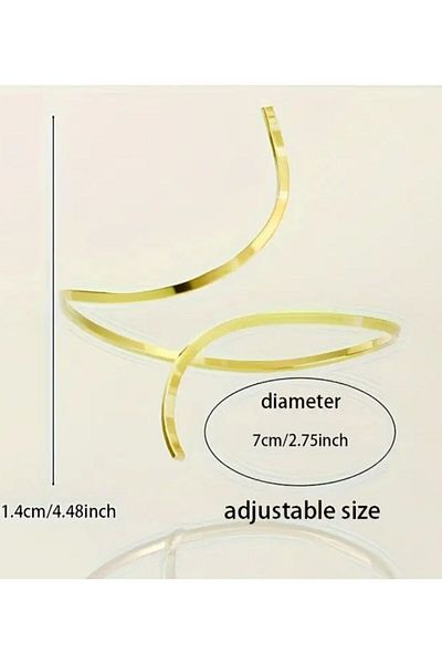 YEBİL Vintage Stylish Style, Minimalist Design Twisted Line Anklet Foot Jewelry Brass Material