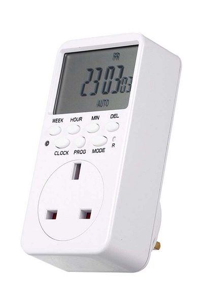 Generic Digital Switch Socket Timer White 19 X 9 X 10centimeter