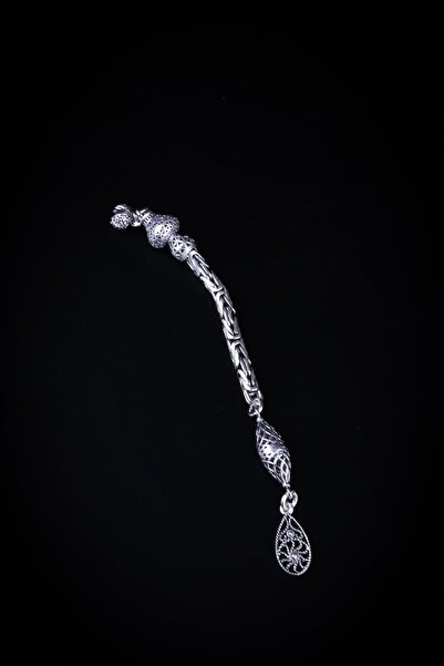 ENCİLİ SİLVER 925 проба срібний однорядний королівський ланцюжок з крапелькою на кінці, з детальним розписом