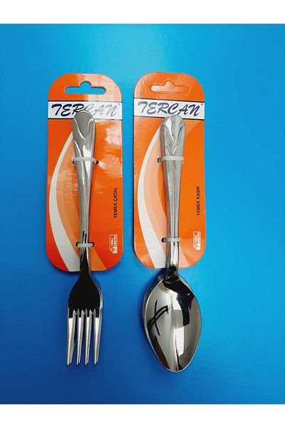 Tercan çelik Tulip Fork Spoon Set 12 Pieces Long Lasting Dinner Spoon and Fork