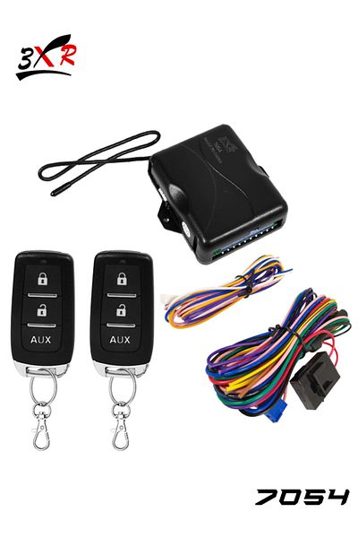 3XR Car Keyless Entry System – Remote Lock/Unlock, Trunk Release, Window Closer, Universal, Light Flash