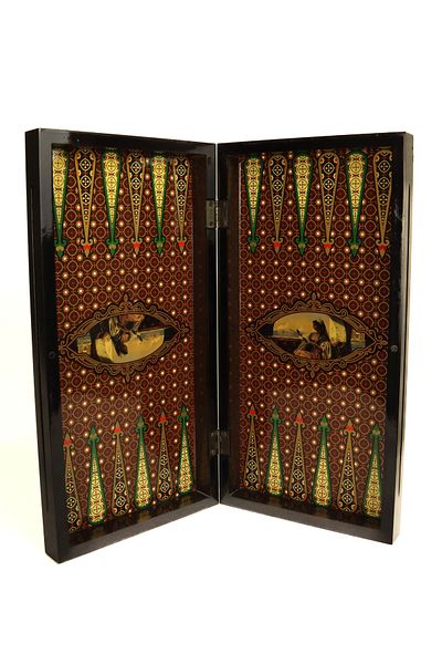 ESER Elegans Illustrated Backgammon - Large Size