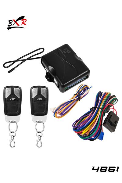3XR Car Keyless Entry System – Remote Lock/Unlock, Trunk Release, Window Closer, Universal, Light Flash