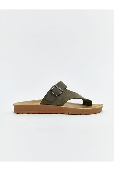 LC Waikiki Flip-flops pentru bărbați din piele intoarsa de sezon nou - S5CT34Z8