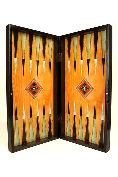 Bıyıklı Tobacco Star Sahra Backgammon - Large Size