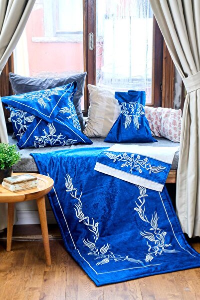 Dantelux Set de covorașe și covorașe din catifea din epoca de lalele (4 bucăți)