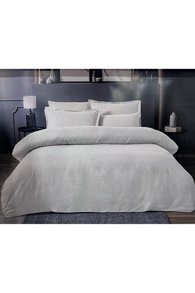 Altınbaşak Satin Jacquard Satin Adelya Puce Double Duvet Cover Set