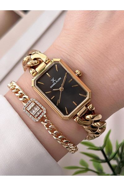Daniel Klein Throw Resistant Steel Cord Wristwatch + Bracelet Special Design