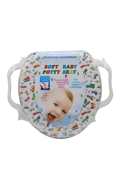 Generic Soft cushioned baby toilet seat with supportive handle