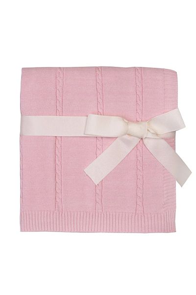 Miny Center Pink Baby Girl Knitwear and Blanket 80*100