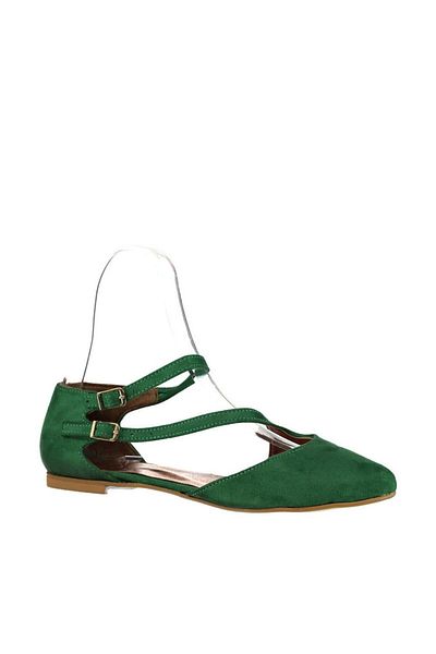 Fox Shoes Zelené dámské baleríny D 726016902