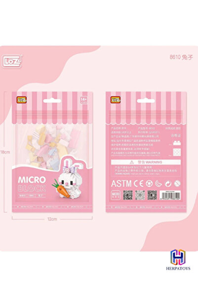 Genel Markalar LOZ Mikro Block Tavşan 170 Parça LZ-8610