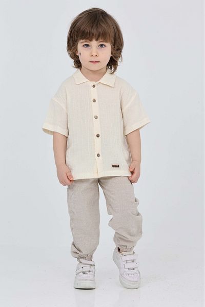 yns coolstar Summer Set - Muslim Shirt and Pants, 2Pcs Cotton Tkm