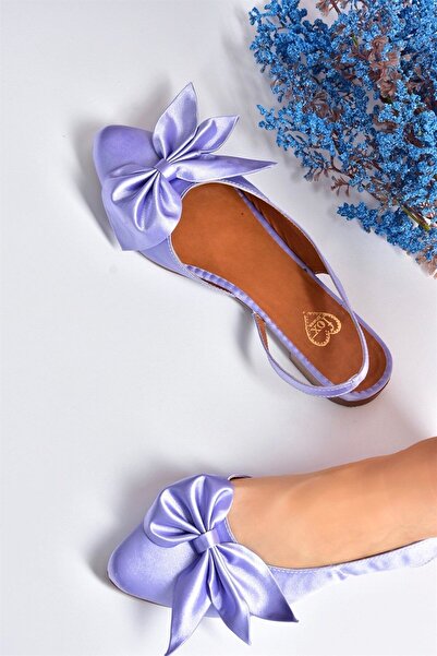 Fox Shoes Lilac Satin Fabric Dámské baleríny H726809004