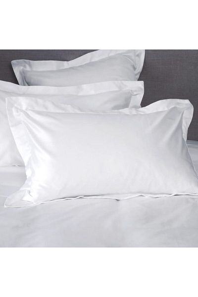 Kotonia Home Set of 2 Hotel Pillowcases 100% Cotton Percale, White, 40x60 Cm