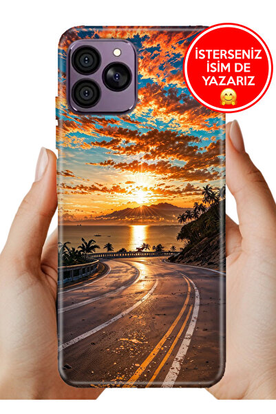 HİKİNG A41 Uyumlu Kılıf Baskılı Yerli Üretim Kapak Silikon Manzaram