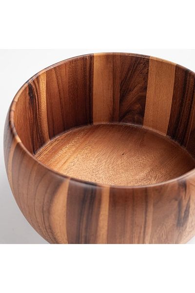 Billi Natural Thai Wood Salad and Serving Bowl, capacity 20 CM