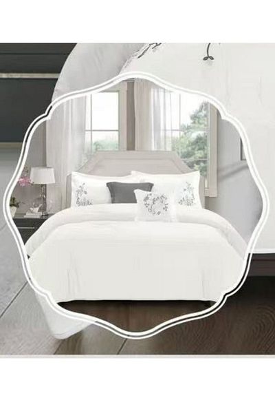 smart home Embroidered two-sided quilt set, two-sided mattress, consisting 6 pieces, 100% microfiber,240x260cm