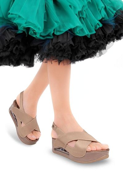 Muya A 6719215   Sandale de zi cu zi aurii pentru femei
