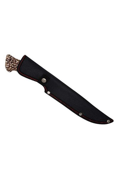 Depox Stag Antlers hunting knife, 29.5 cm, cordura sheath