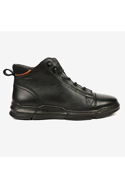 Greyder Ανδρικές μαύρες μπότες casual από γνήσιο δέρμα 4k1cb14361