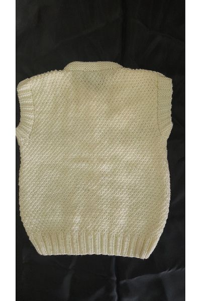Papatyam Hand Knitted Needlework Baby Vest Handcrafted Baby Kids Knitted Vest