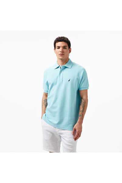 Nautica Erkek Mavi Classic Fit Polo Yaka T-Shirt