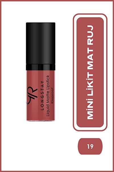 Golden Rose Longstay Matte Mini 19 Uzun Süre Kalıcı Likit Mat Ruj 3 ml