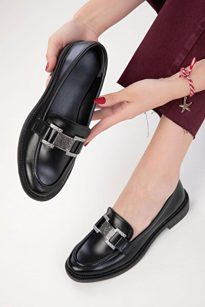 SOHO Siyah Kadın Loafer Ayakkabı 20454