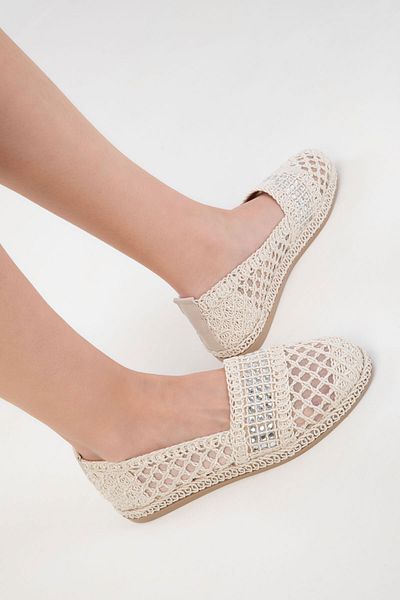 SOHO Beige Damen-Ballerinas 20451