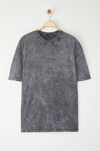 Edit by Trendyol Μπλουζάκι με εφέ γκρι Oversize TEDSS25TS00007