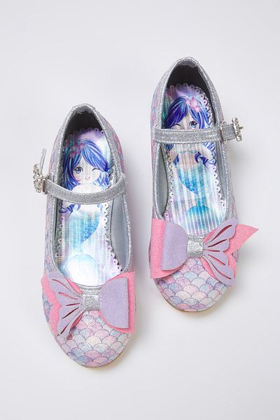 TRENDYOL SHOES Lila Meerjungfrau Stein Schnalle Detaillierte Silbrig Mary Jane Mädchen Babet TAKSS25BE00036 Schuhe