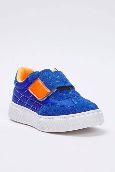 TRENDYOL SHOES Kék nubuk blokk tépőzáras uniszex gyerek sportcipő TAKSS25SN00050