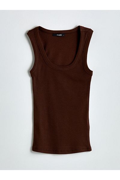 LC Waikiki Xside Brown U-Neck Women's Undershirt