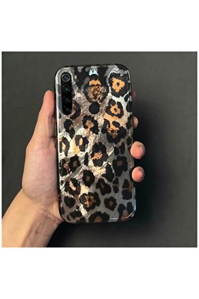 Zebana Xiaomi Redmi Note 8 Uyumlu Kılıf Zebana Luxe Leopard Silikon Kılıf Siyah