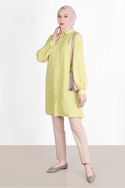 Alvina Pleat Detailed Tunic 42520 - Back