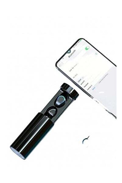 HALAMODO سماعة رأس لاسلكية بتقنية البلوتوث، سماعة أذن صغيرة من نوع أسطوانة