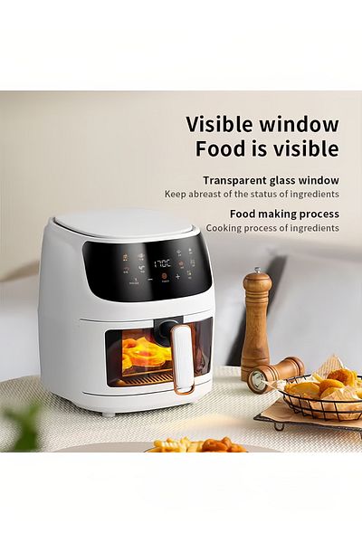 COOYA 8l Air Fryer,multi-functional Cooking Function,smart Touch Control, For Dessert/fries/chicken,1350w