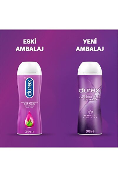 Durex 2si 1 Arada Titreşimli Vibratör ve Uyarıcı Başlık + Aloe Vera 2si1 Arada Kayganlaştırıcı Jel 200ml