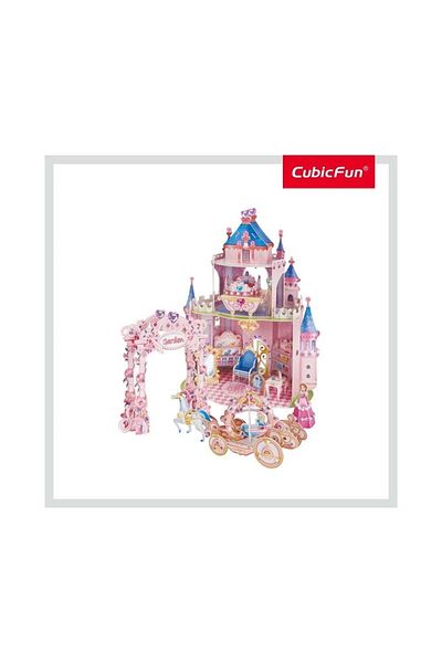 Cubic Fun Cubic Fun - Puzzle 3D si Stickere Gradina Secreta A Printesei 92 Piese