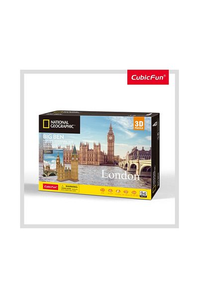 Cubic Fun Cubic Fun - Puzzle 3D si Brosura-Big Ben 94 Piese