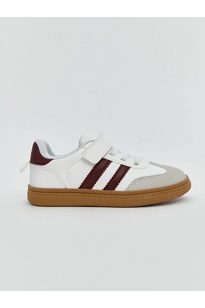 LC Waikiki Lcw Steps White Lace-Up and Velcro Girls' Sneakers
