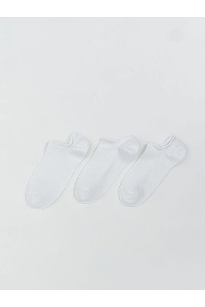 LC Waikiki Lcw Eco White Basic Girls Booties Socks 3 Pcs