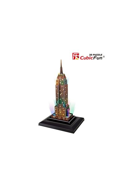 Cubic Fun - Puzzle 3D Led Empire State Building 38 Piese