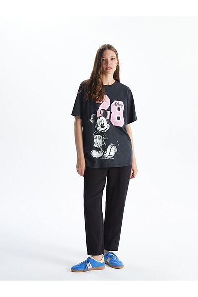 LC Waikiki Pantaloni de damă din muselină dreptă cu talie elastică sezon nou - S5LS96Z8