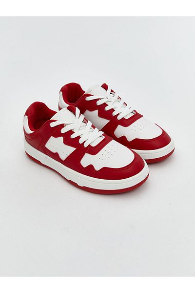 LC Waikiki Koor Red Lace-Up Women's Sports Shoes