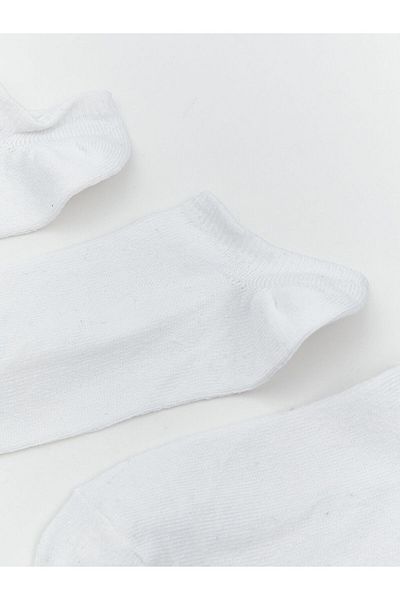 LC Waikiki Lcw Eco White Basic Girls Booties Socks 3 Pcs
