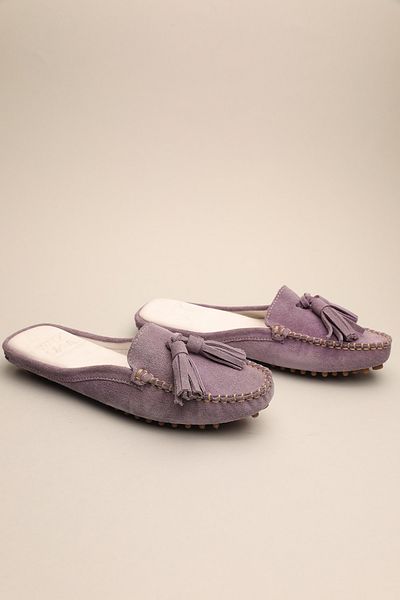 Gondol Women's Leather Classic Slippers, Lilac 37 Ttx.917