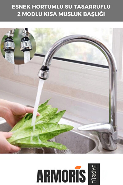 Genel Markalar Su Tasarruflu Mutfak Banyo Kısa Başlık Lavabo Musluk Ucu Aparatı